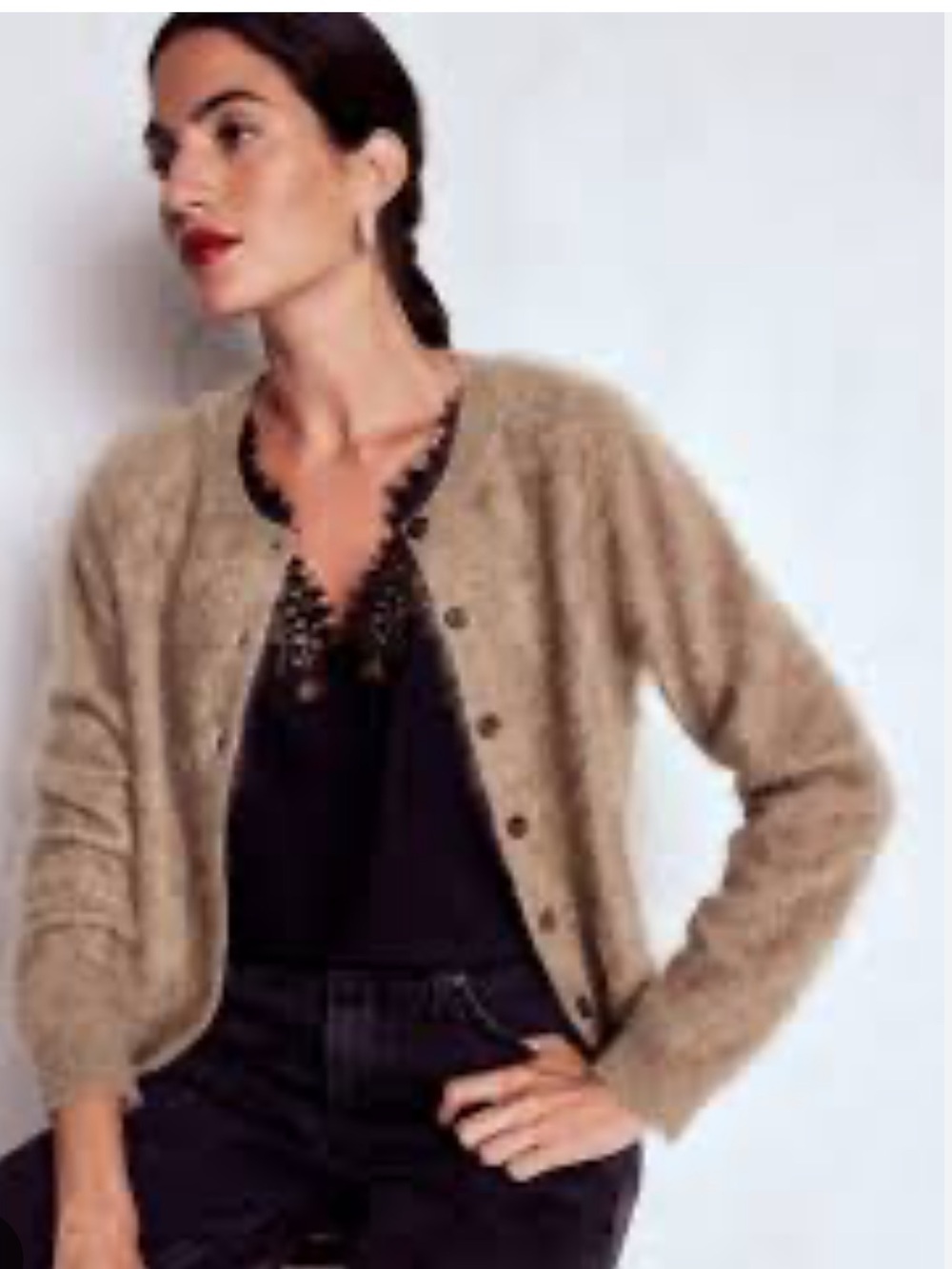 Boden Brushed Cashmere Cardigan